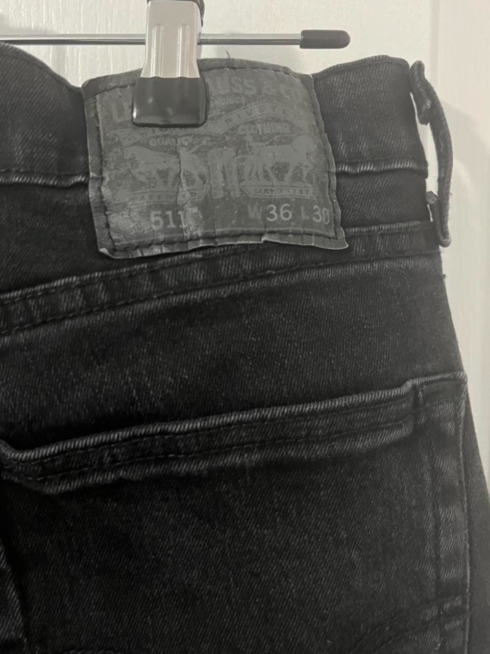 Levi's 511 Black Jeans - Slim Fit - Picture 3 of 7